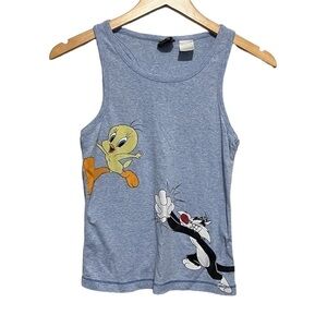 Looney Tunes Y2K Tweetie and Sylvester Baby Tank Medium